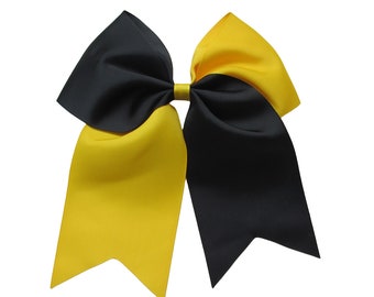 7 inch twist two color cheer Hair Bow ,school bow,cheerleading bow,kids gift,christmas gift,birthday gift