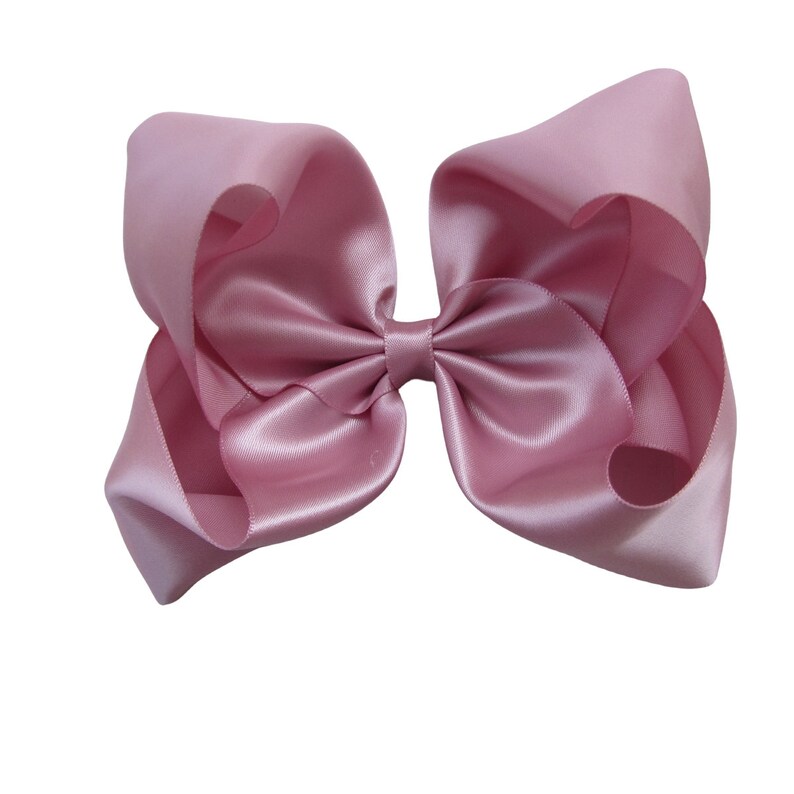 5 inch pink satin Hair Bow,birthday gift,kids gift J