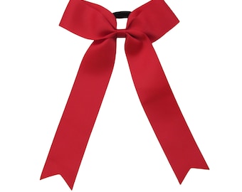 8  inch red Hair Bow,cheer bow,kids gift,birthday gift,christmas gift