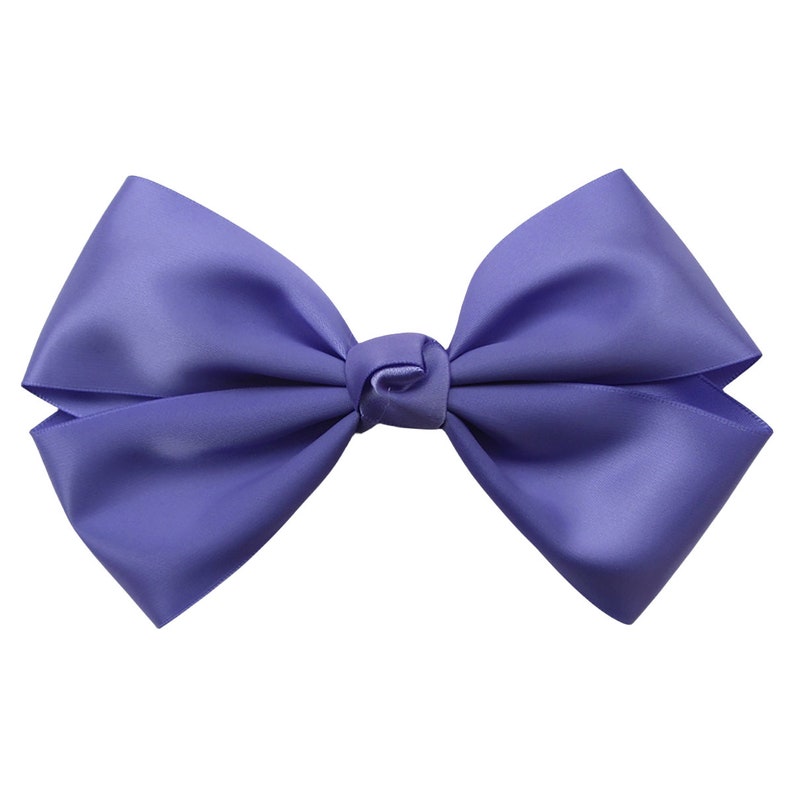 6 inch blue Hair Bow,bow tie,kids gift,birthday bow image 3