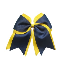 6 inch two color double layer Hair Bows,school bow,spirit bow,kids gift,birthday gift,christmas gift image 6