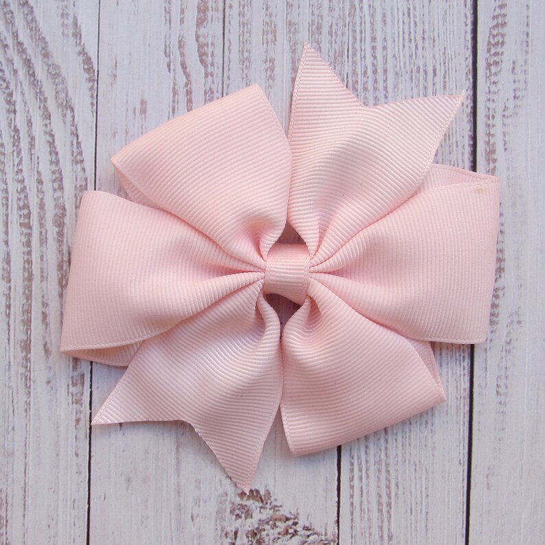 3.5 inch pink Hair Bow,pinwheel bow,birthday gift 3