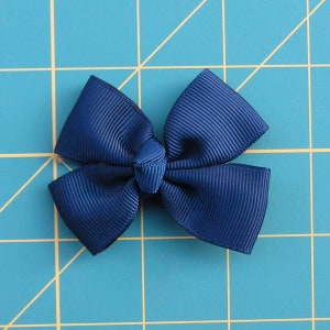Navy color hair bow, christmas gift, girls hair bows, large hair bows,birthday gift, boutique bows 2.5 inch