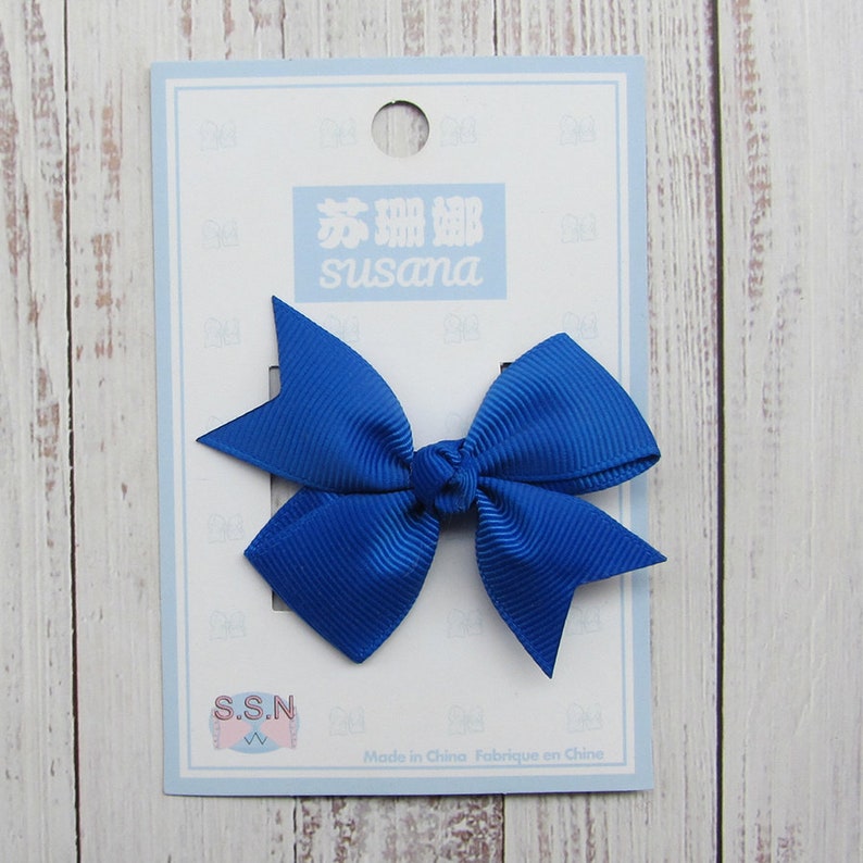 2.5 inch white plain hair bows, birthday gift bow,christmas bow 0