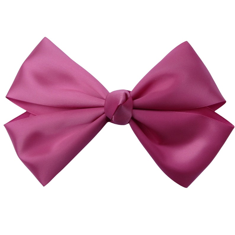 6 inch satin black Hair Bow,stack bow,kids gift,birthday bow I