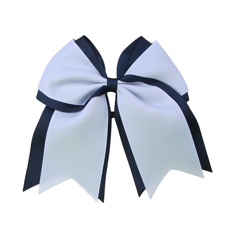 6 inch two color double layer Hair Bows,school bow,spirit bow,kids gift,birthday gift,christmas gift image 10