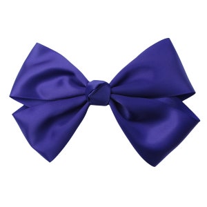 6 inch blue Hair Bow,bow tie,kids gift,birthday bow image 5