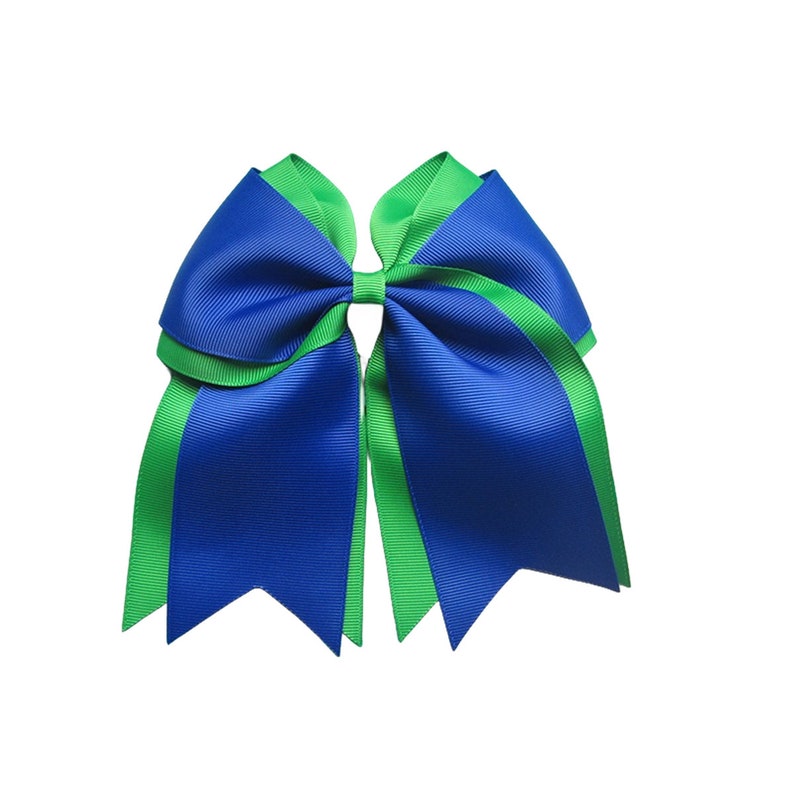 6 inch two color double layer Hair Bows,school bow,spirit bow,kids gift,birthday gift,christmas gift image 9