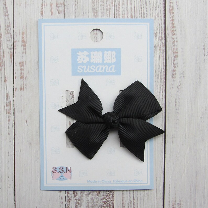 2.5 inch white plain hair bows, birthday gift bow,christmas bow 6