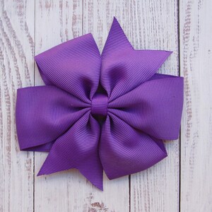 3.5 inch pink Hair Bow,pinwheel bow,birthday gift 6