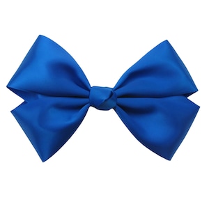 6 inch blue Hair Bow,bow tie,kids gift,birthday bow image 1