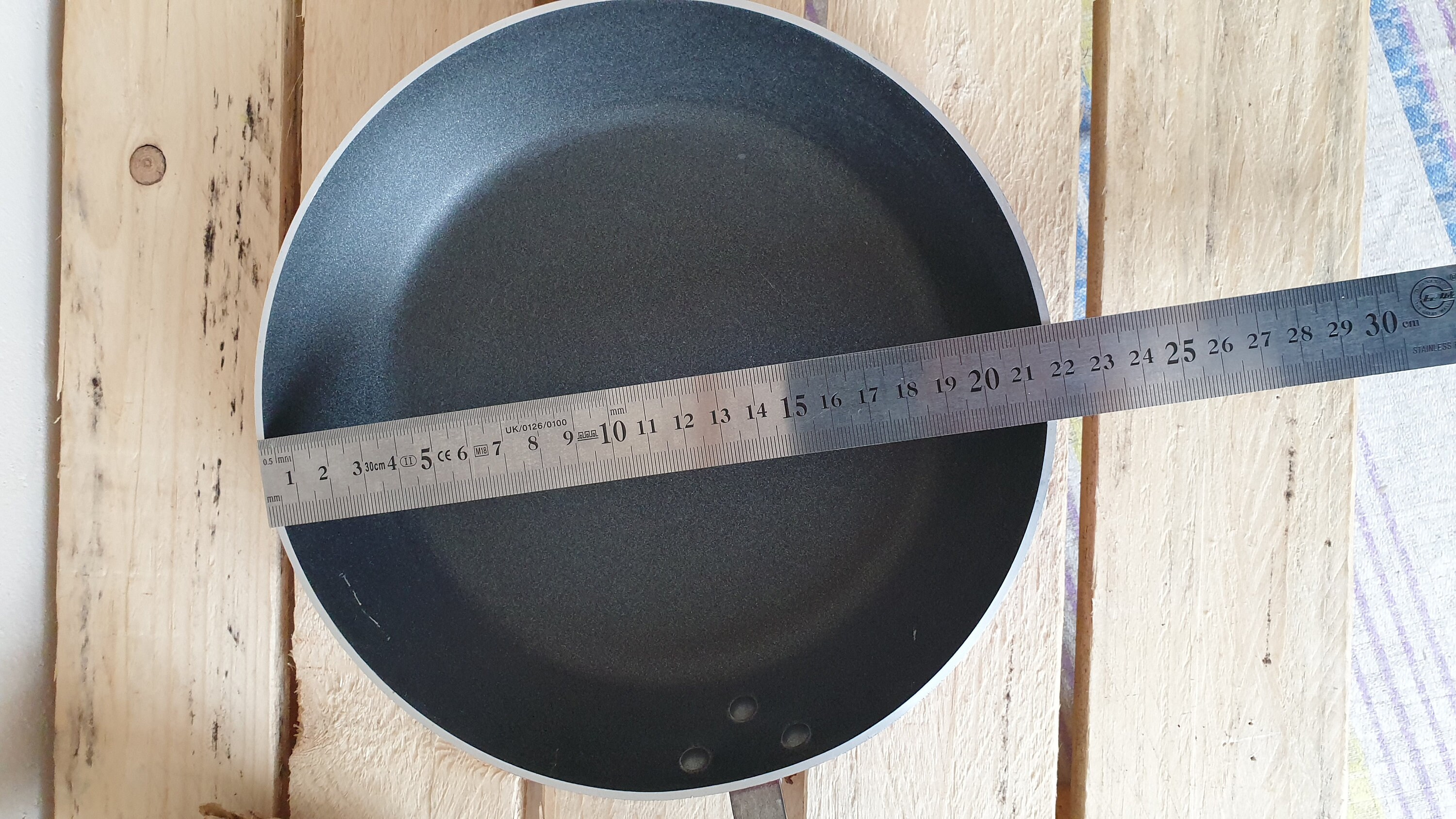 NOS Vintage Red Tefal Non Stick Frying Pan Retro Kitchen Cookware