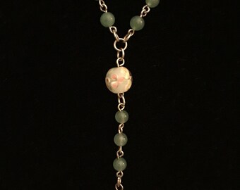 Chunky Green Beaded Necklace