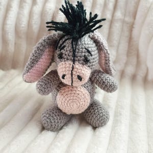 Storybook Donkey Crochet Pattern • Mini Donkey Amigurumi PDF •