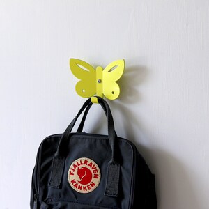 Kids wall hook butterfly. Gift for kids. Animal hanger kids. Organize kids clothes and stuff.