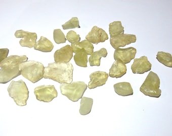 Libyan Gold Tektite Lot: 100g (28 Pieces) - 'A' Grade Desert Glass