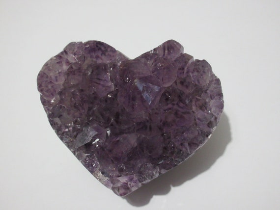 ブラジル産アメジストのドゥルージーハート - Etsy 日本
