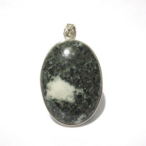 Spotted Stonehenge Bluestone (Preseli) Sterling Silver Pendant