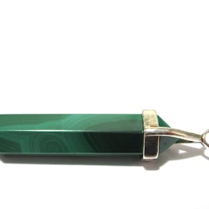 Malachite Double Terminated Point Pendant -  &#39;A&#39; Grade