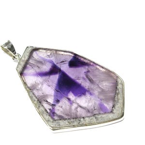 Trapiche Amethyst Sterling Silver Pendant