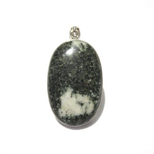Spotted Stonehenge Bluestone (Preseli) Sterling Silver Pendant