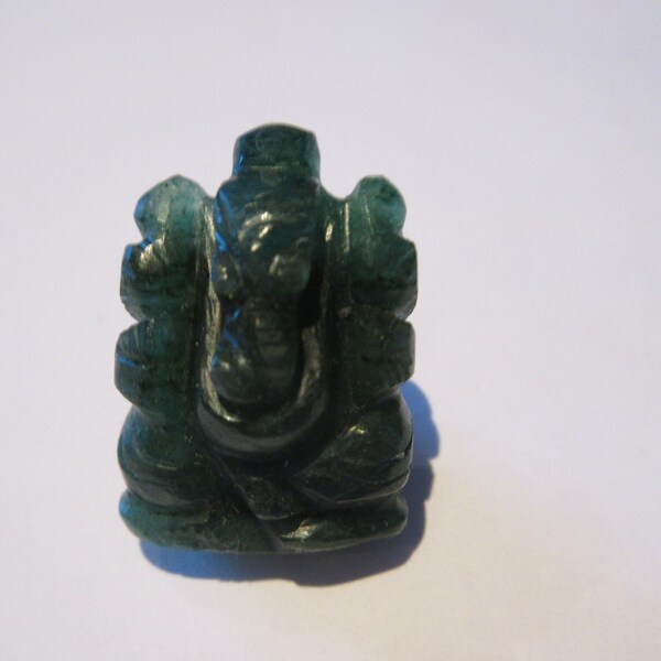 Green Aventurine Carved Ganesh (small)