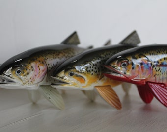 Realistic Trout 3 pack (Rainbow, Brown, and Golden)