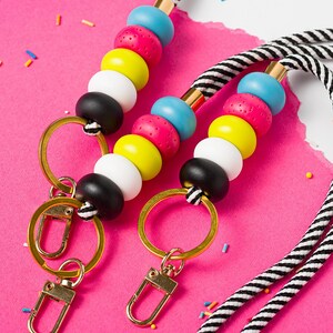 Teacher lanyard, Beaded lanyard, Necklace lanyard, Badge holder, Key lanyard, Clay lanyard, Keychain lanyard, Wristlet lanyard, Teacher Keys