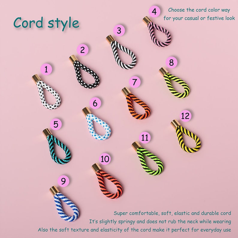 Neon Rainbow Teacher Lanyard: Primary Colors Neck Badge Holder bild 5