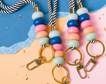 Neck Beaded Lanyard: Teacher ID Holder Accessory