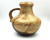 Vintage Vase. Scheurich Vase. West German Pottery. Brown Vase. WGP. Amphora. Fat Lava. German Ceramic. Hipster Decor. Mid Century. 423 18