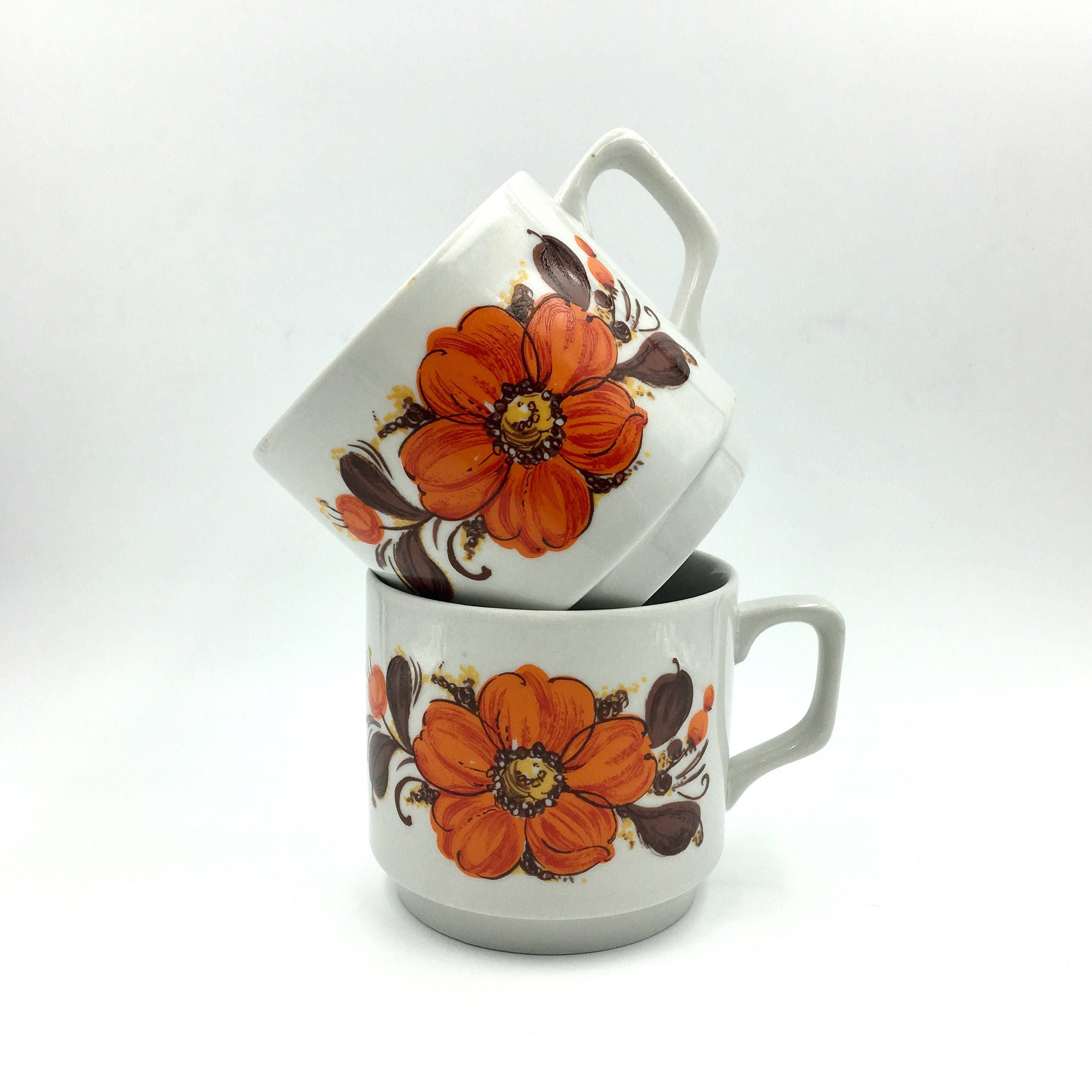 Seventies Mug. Tognana. Coffee Mug. Vintage Coffee Cups. Tea Etsy