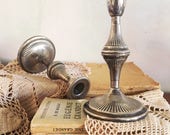 Candle Holders. Antique Candlesticks. Ianthe. Silver Plated Candle Holders. English Vintage. Bougeoirs Vintage. Romantic Decor. Boudoir