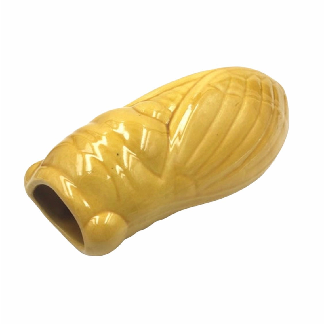 Grand Vase Mur de Cigale. à Vallauris. Vase Jaune Moutarde. Mural Cigale. Bouquetière. Français Mill