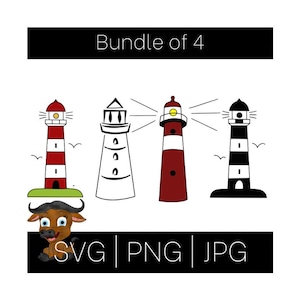 Svg phare. Clipart phare. Phare png. Svg maritime. Svg de pêche. Lot svg phare.