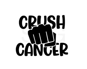 Cancer SVG crush cancer SVG instant download