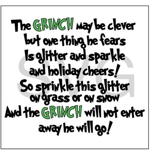 Grinch Dust Printable Png. Grinch Dust Bag Topper. Christmas - Etsy Canada