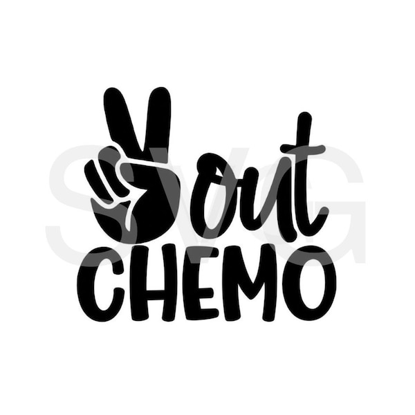 No one fights alone. Childhood cancer. Fuck cancer. Cancer SVG Peace out Chemo  SVG instant download Last day of chemo