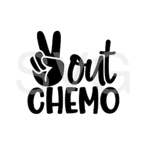 La paix hors chimio SVG Dernier jour de la chimio svg paix hors chimio Cancer SVG Téléchargement instantané