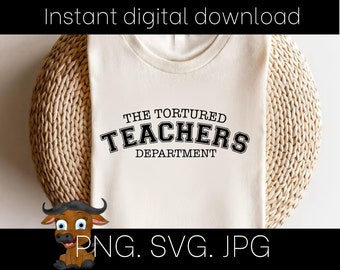 The tortured teachers department svg. PNG. Jpg. Typewriter Crest TTPD Digital Design - Instant Download for Her