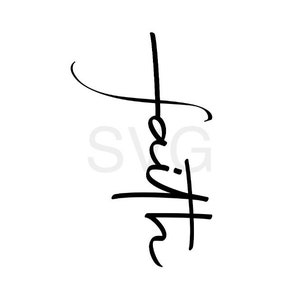 Croix de foi svg. Dieu merci SVG, SVG de confiance en Dieu, SVG chrétien, SVG de nouvel an, SVG de Pâques, cadeau pour maman SVG, SVG de motivation