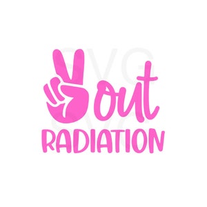 Kanker SVG Peace out straling SVG direct downloaden