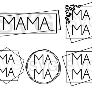 Mama svg, mama frame svg, mama shirt svg, mom life svg, anúncio de gravidez svg. Dia das Mães svg