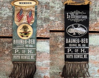 Vintage  odd fellows fraternity Ribbon