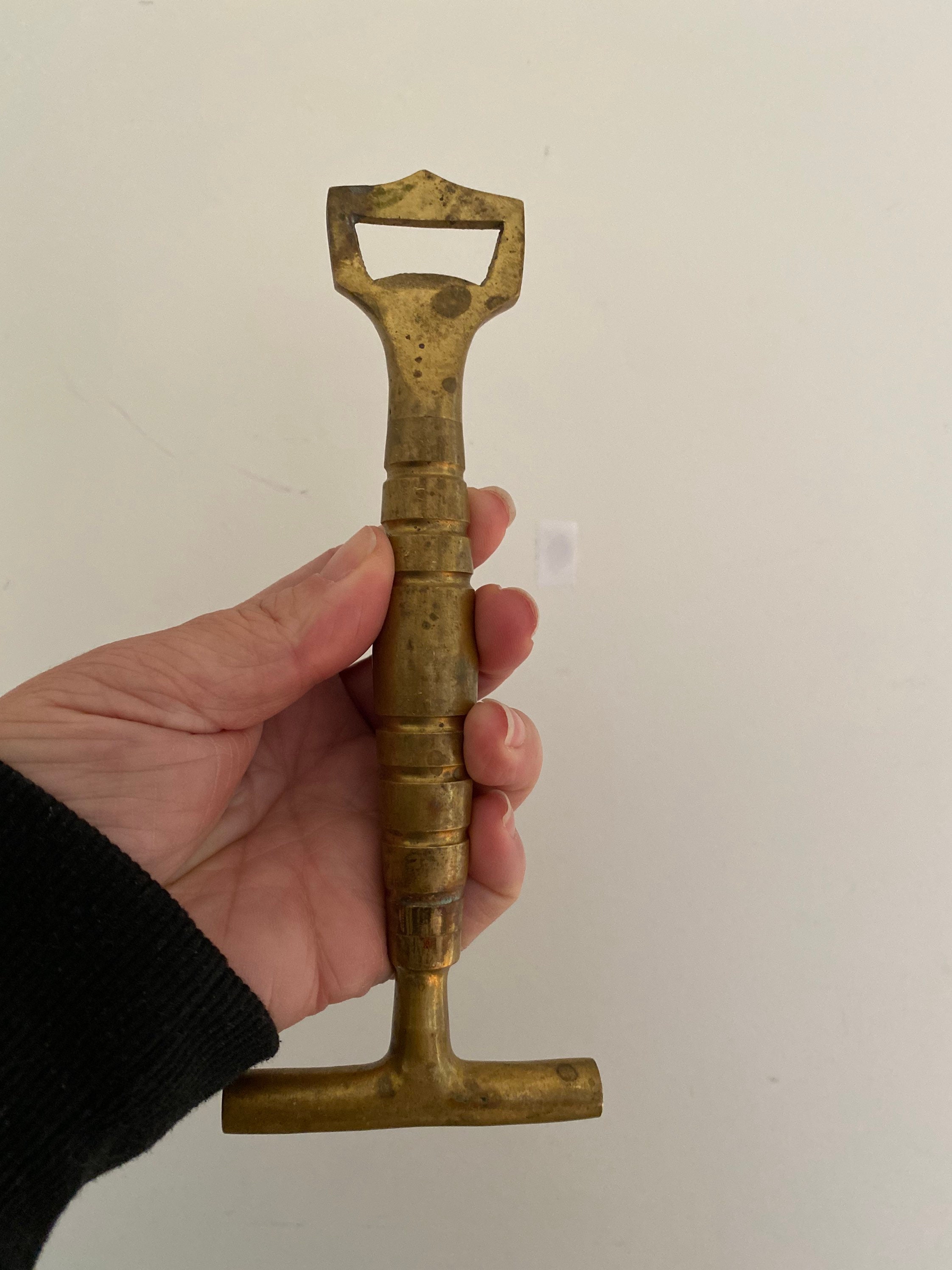 Vintage brass bottle opener / liquor store souvenir Etsy