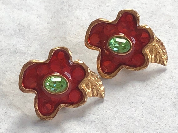 Christian Lacroix earrings - pierced - gorgeous
