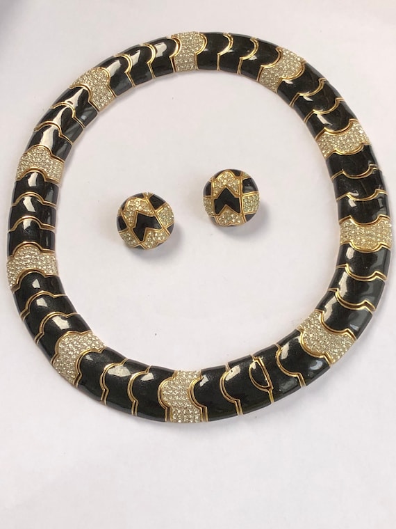 Ciner collar & matching earrings