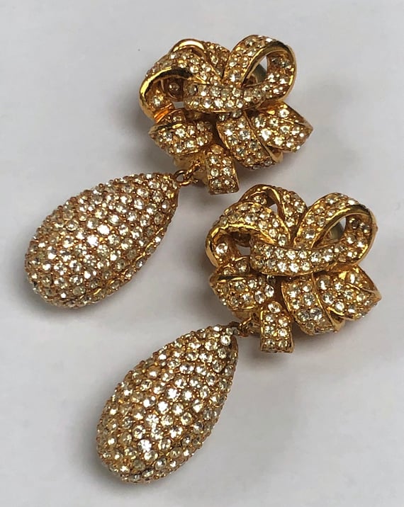 Ciner earrings - fabulous encrusted earrings