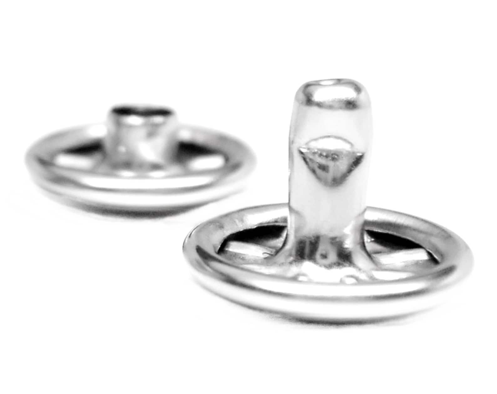 Stainless Steel Rivets Double Cap Rivets Rivets for Leather Etsy
