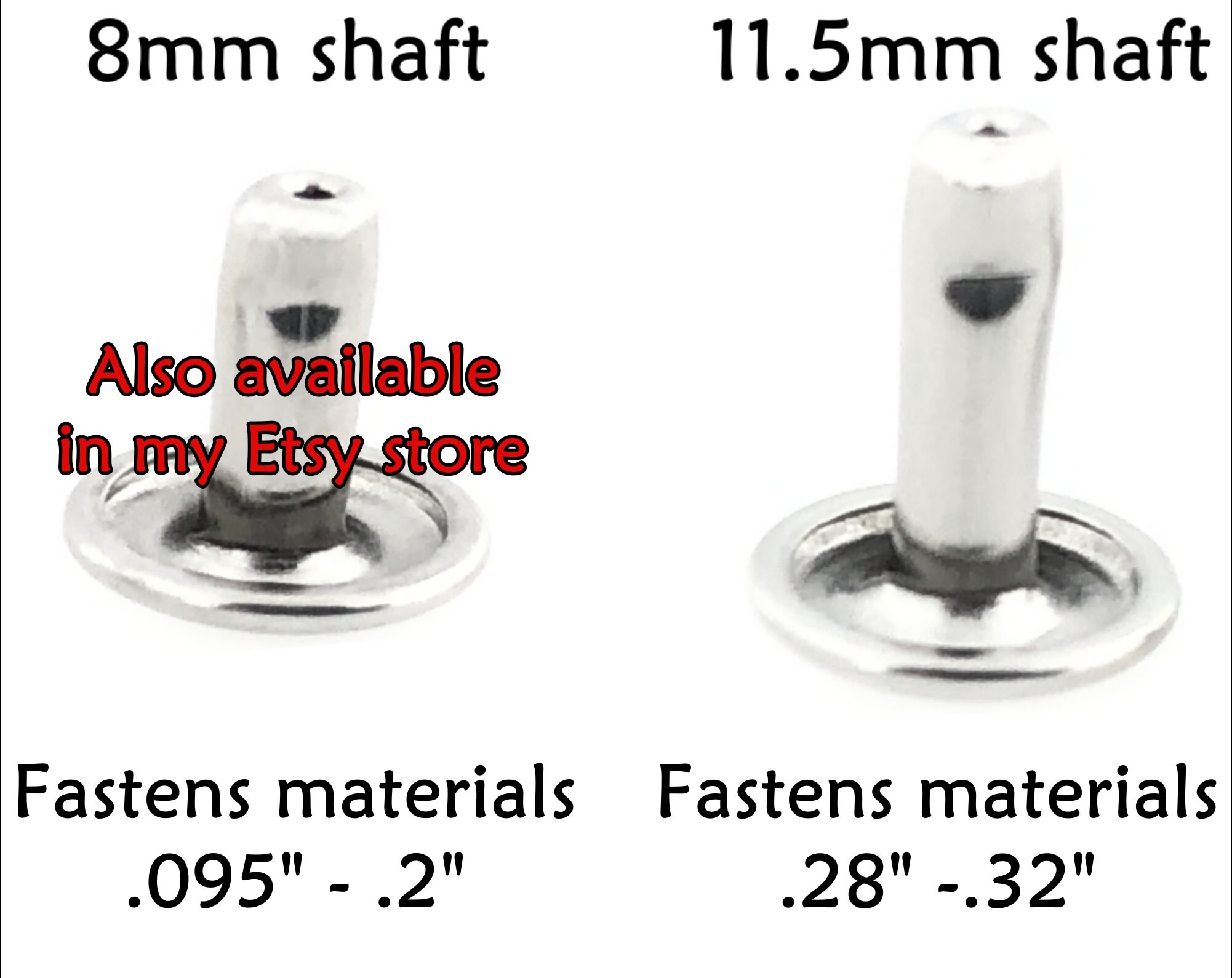 Stainless Steel Rivets Long Double Cap Rivets Rivets for Etsy